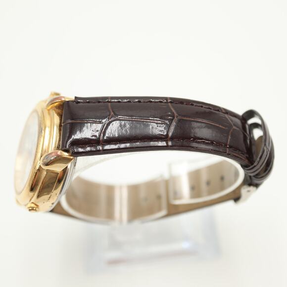 Vintage Lorus Mickey Mouse 36mm Talking Sound Watch Brown Leather w New Battery - Picture 9 of 13